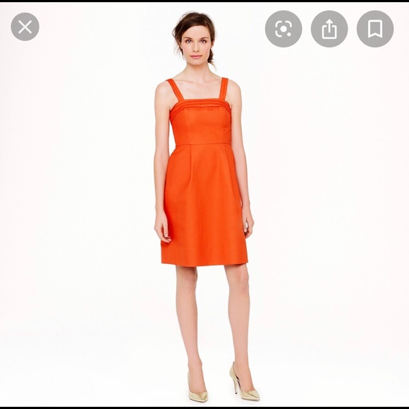 J. CREW Weddings navy blue cotton bridesmaid dress - Picture 7 of 8